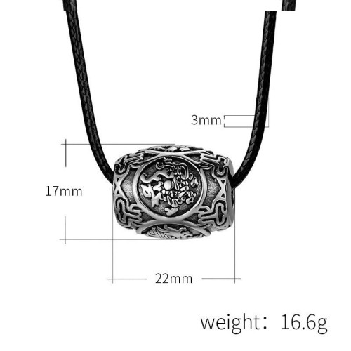 Tibetan Om Mani Padme Hum Wisdom Necklace Pendant