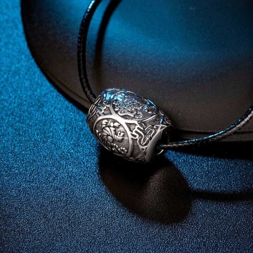Tibetan Om Mani Padme Hum Wisdom Necklace Pendant
