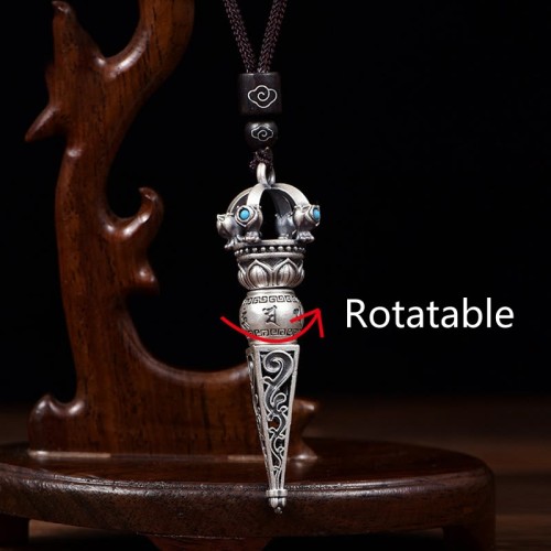 Tibetan Om Mani Padme Hum Wisdom Necklace