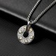 Tibetan Om Mani Padme Hum Peace Buckle Creativity Necklace