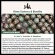 Tibetan Nine-Eye Dzi Bead Protection Necklace