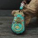 Tibetan God of Wealth Tree Ebony Peace Pendant