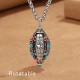 Tibetan Om Mani Padme Hum Rotatable Necklace Tibetan Om Mani Padme Hum Rotatable Necklace