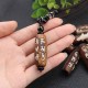 Tibet Om Mani Padme Hum Dzi Bead Wealth Necklace Tibet Om Mani Padme Hum Dzi Bead Wealth Necklace