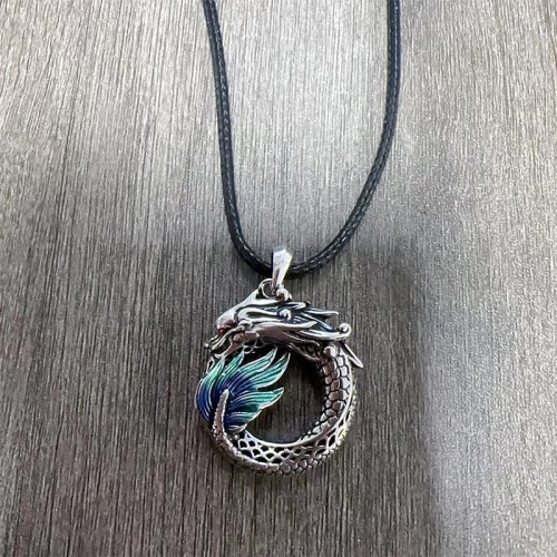 Tibetan Copper Dragon Strength Necklace Pendant Tibetan Copper Dragon Strength Necklace Pendant