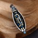 Tibetan Om Mani Padme Hum Nine-Eye Dzi Bead Necklace