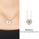 925 Silver Love Heart Tridacna Red Agate Necklace Set