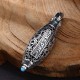 Tibetan Om Mani Padme Hum Nine-Eye Dzi Bead Necklace