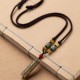 Tibetan Om Mani Padme Hum Agate Sutra Protection Necklace Tibetan Om Mani Padme Hum Agate Sutra Protection Necklace