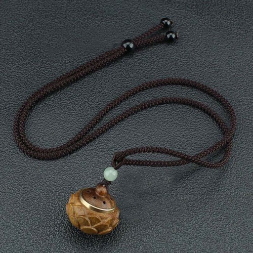 Tibet Green Sandalwood Om Mani Padme Hum Necklace