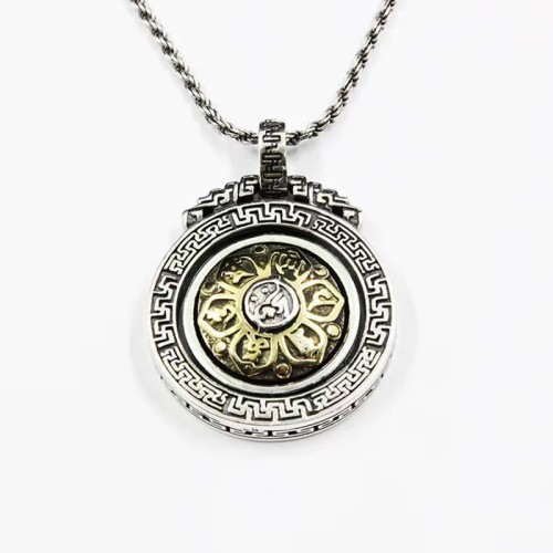 Tibetan Om Mani Padme Hum Dorje Vajra Necklace Tibetan Om Mani Padme Hum Dorje Vajra Necklace
