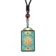 Tibetan God of Wealth Tree Ebony Peace Pendant