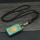 Tibetan God of Wealth Tree Ebony Peace Pendant
