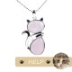 "Save A Cat" Cute Cat Protection Crystal Necklace