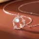 925 Silver Year of the Rabbit Moonstone Necklace