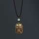 Tibet Green Sandalwood Om Mani Padme Hum Necklace