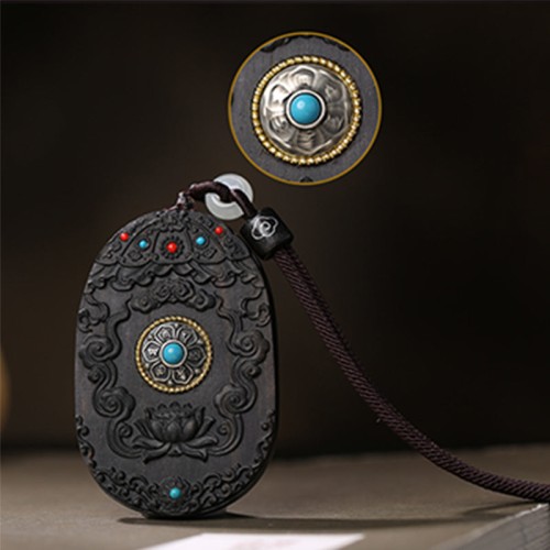 Zodiac Buddha Agarwood Peace Lotus Necklace Pendant Zodiac Buddha Agarwood Peace Lotus Necklace Pendant
