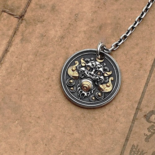 Tibetan Kirtimukha Amulet Necklace Tibetan Kirtimukha Amulet Necklace