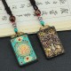 Tibetan God of Wealth Tree Ebony Peace Pendant