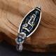 Tibetan Om Mani Padme Hum Nine-Eye Dzi Bead Necklace