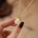 925 Silver Hetian Jade Laughing Buddha Necklace 925 Silver Hetian Jade Laughing Buddha Necklace