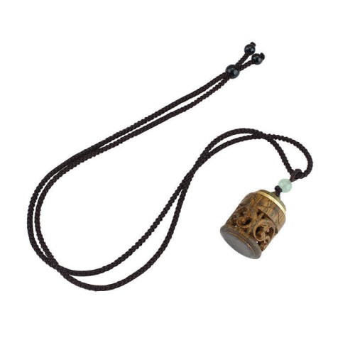 Tibet Green Sandalwood Om Mani Padme Hum Necklace