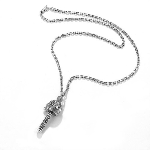 Tibetan Om Mani Padme Hum Prayer Wheel Lotus Necklace Tibetan Om Mani Padme Hum Prayer Wheel Lotus Necklace