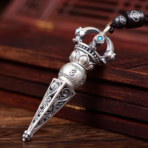 Tibetan Om Mani Padme Hum Wisdom Necklace
