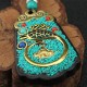 Tibetan God of Wealth Tree Ebony Peace Pendant