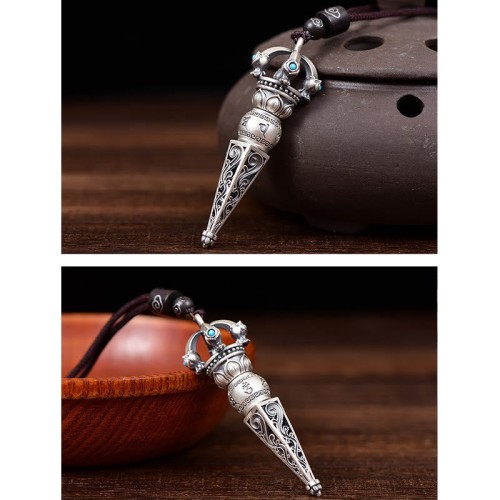 Tibetan Om Mani Padme Hum Wisdom Necklace