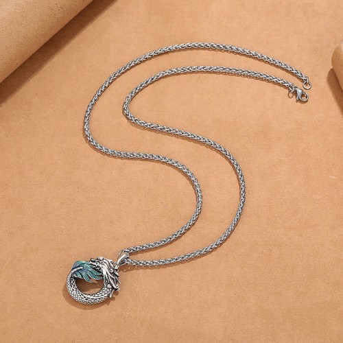 Tibetan Copper Dragon Strength Necklace Pendant Tibetan Copper Dragon Strength Necklace Pendant