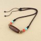 Tibetan Nine-Eye Dzi Bead Protection Necklace