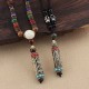 Tibetan Om Mani Padme Hum Dzi Bead Necklace Pendant Tibetan Om Mani Padme Hum Dzi Bead Necklace Pendant