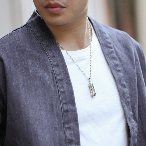 Tibetan Om Mani Padme Hum Focus Necklace Tibetan Om Mani Padme Hum Focus Necklace