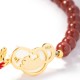 18K Gold Plated Hetian Jade Ruyi Cat Luck Set