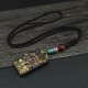 Tibetan God of Wealth Tree Ebony Peace Pendant