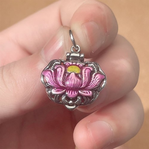 Tibetan Copper Lotus New Beginning Necklace Pendant
