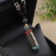 Tibetan Om Mani Padme Hum Dzi Bead Necklace Pendant Tibetan Om Mani Padme Hum Dzi Bead Necklace Pendant