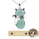 "Save A Cat" Cute Cat Protection Crystal Necklace