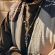 Tibetan Silver Dorje Vajra Lotus Strength Necklace