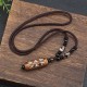 Tibet Om Mani Padme Hum Dzi Bead Wealth Necklace Tibet Om Mani Padme Hum Dzi Bead Wealth Necklace