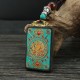 Tibetan God of Wealth Tree Ebony Peace Pendant