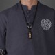 Tibet Om Mani Padme Hum Dzi Bead Wealth Necklace Tibet Om Mani Padme Hum Dzi Bead Wealth Necklace