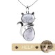 "Save A Cat" Cute Cat Protection Crystal Necklace