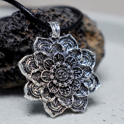 Tibetan Lotus Blessing Necklace