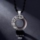 Zodiac Ice Obsidian Blessing Round Necklace Zodiac Ice Obsidian Blessing Round Necklace