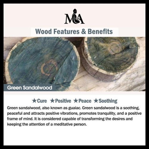 Tibet Green Sandalwood Om Mani Padme Hum Necklace