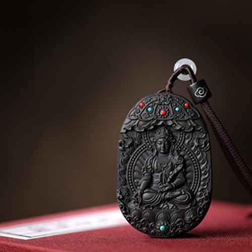 Zodiac Buddha Agarwood Peace Lotus Necklace Pendant Zodiac Buddha Agarwood Peace Lotus Necklace Pendant