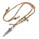 Tibetan Silver Dorje Vajra Lotus Strength Necklace