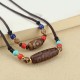 Tibetan Nine-Eye Dzi Bead Protection Necklace